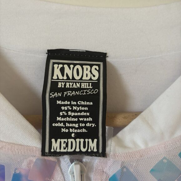 Pride Unisex Jacket Multicolor Size Medium Rainbow Bright Artsy Rave Clubwear - Picture 7 of 9